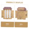 Supvox 8-Piece Resin Mini Window Gnome Garden Decorations, Light Brown view 3