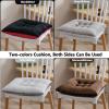 Memory Foam Dining Chair Cushion with Ties, Soft Seat Pad for Kitchen and Dining Chairs, Blue, Comfortable and Multifunctional view 4