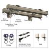 Double Curtain Track Set with Quiet Rollers, 50 x 600 cm, Aluminum Wall-Mount Rails, Black view 2
