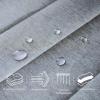 Icegrey Foldable Magnetic Waterproof Shower Curtain with Hooks, Gray, 100 x 180 cm view 2