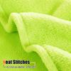 GAIFNAG Cozy Soft Blanket 200 x 220 cm, Cotton Blend, Warm & Washable, Solid Light Green view 4