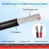 10 AWG 3 ft Solar to XT60i Extension Cable, 3/6/10/35/50/75/30 ft, Heavy-Duty Adapter Cable for Portable Power Stations, Solar Panels, RVs and Batteries view 3