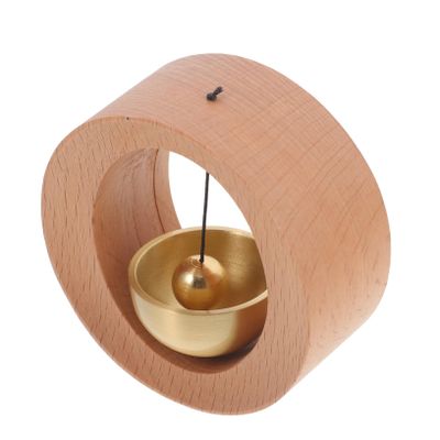 Magnetic Wooden Door Bell, 1 Piece, Beech Color