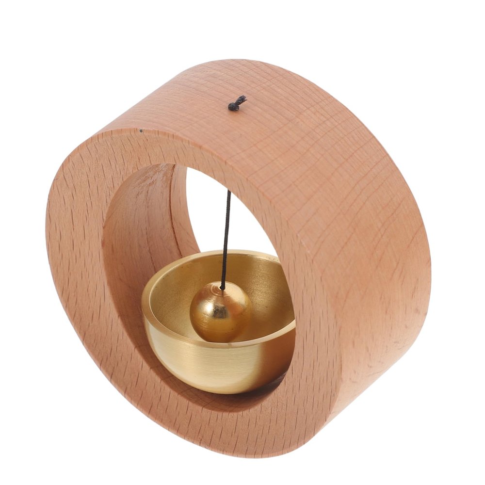 Magnetic Wooden Door Bell, 1 Piece, Beech Color