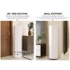 360° Rotating Shoe Rack with Enclosed Doors, Freestanding Shoe Cabinet for Hallway, Entryway, and Mudroom (Pure Black) view 4