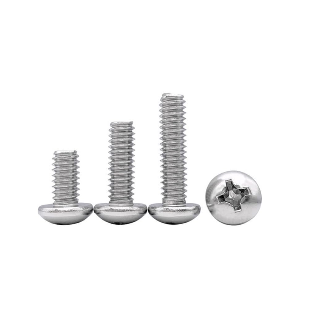 FRAOMHFW 304 Stainless Steel UNC 1/4-20 Pan Head Phillips Screw, 2 1/2 in.