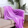 GAIFNAG Cozy Soft Flannel Blanket 180 x 350 cm, Purple view 2