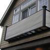 Balcony Sun Shade, 1.1 x 8 m, with Eyelets and Cord, Weather-Resistant HDPE, Light Gray view 4