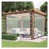 Waterproof Insulated Thermal Patio Curtains for Gazebos and Pergolas, Customizable, Transparent, 2 x 6 m view 1