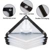Waterproof Insulated Thermal Patio Curtains for Gazebos and Pergolas, Customizable, Transparent, 2 x 6 m view 3