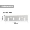 2-Piece Electric Planer Blades for Makita 1804N/1805N, 136 x 32 x 3 mm and 155 x 32 x 3 mm view 2