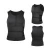 XUEBIN Men's Sweat Sauna Vest with Double Waist Belt, Black, XXL view 1