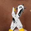 Leather Hole Punch Pliers, Ergonomic Rotary Design, 6 Sizes view 3