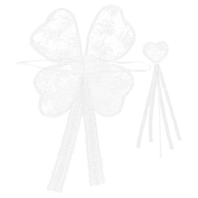 LIFKOME 2-Piece Fairy Wings and Wand Set
