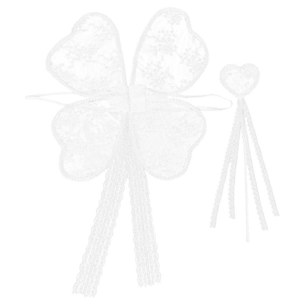LIFKOME 2-Piece Fairy Wings and Wand Set