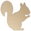 Wooden Squirrel Craft Shapes, 3 mm, 10 x 10 cm, No Hole, 10-Pack view 2