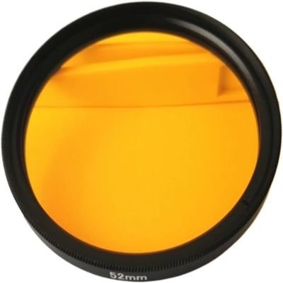 WANGFK 535 nm Infrared Longpass Filter, Golden Optical Glass CB535 GG530 for Camera Photography (49 mm)