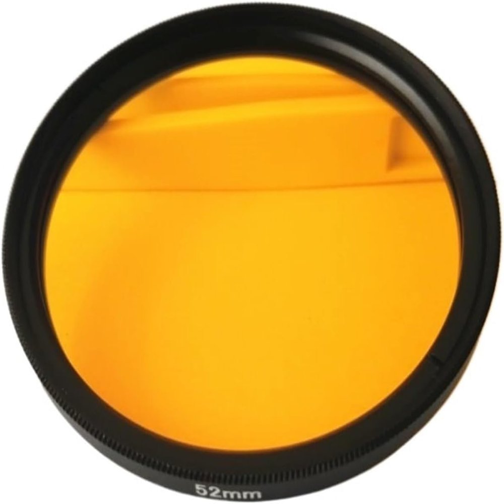 WANGFK 535 nm Infrared Longpass Filter, Golden Optical Glass CB535 GG530 for Camera Photography (49 mm)