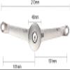 Stainless Steel Mechanical Support Hinges with M4 Threaded Pins, 2 Pieces view 3