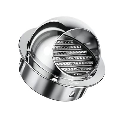 XUCAJING Round Exterior Wall Exhaust Vent Cap, 304 Stainless Steel with Mesh