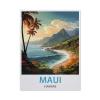Paper Puzzle, 1,000 Pieces, Maui Hawaii Vintage Travel Poster, 50 x 70 cm, AP27 view 1