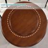Large Round Wooden Lazy Susan Turntable for Dining Tables, 70/80/90 cm, 360° Rotating Serving Tray (Black) view 2