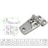 1-Piece Stainless Steel Flush Hinge for Boat Cabin Doors, 5 Sizes view 3