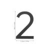 3D Self-Adhesive Black Acrylic House Numbers for Home and Office view 2