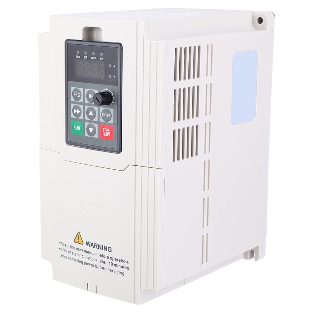 TIKATARER VFD Frequency Converter, 1.5 kW to 7.5 kW, 3 HP, Single-Phase to 3-Phase Converter, 3-Phase 380 V Input and Output