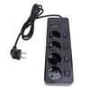 3250 W Power Strip, 4 Outlets, 2-Prong Outlets, 2 Type-C Fast-Charging Ports, 2 USB Ports, Individual Switches, Overload Protection view 1