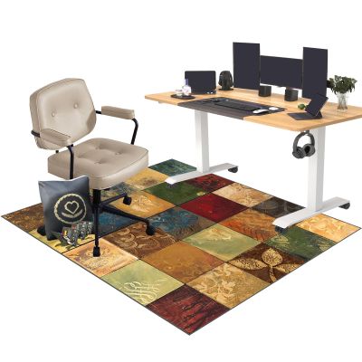 EYKWKB Computer Chair Mat for Carpeted Floors, 130 x 170 cm, Non-Slip Gaming Chair Floor Protector