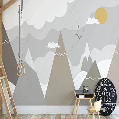 XLMING Hand-Painted Tal-Mwenwolke 3D Wallpaper for Living Room, Bedroom, Dining Room, 150 x 105 cm