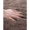 Soft Microfiber Bath Mat, Machine Washable, Shaggy, Water-Absorbent, Non-Slip, for Bathtub, Champagne Brown, 80 x 100 cm view 3
