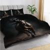 buyluhn 200 x 200 cm Dark Horse Duvet, Reversible 4-Season Quilt with 2 Pillowcases view 2