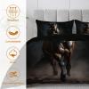 buyluhn 200 x 200 cm Dark Horse Duvet, Reversible 4-Season Quilt with 2 Pillowcases view 3