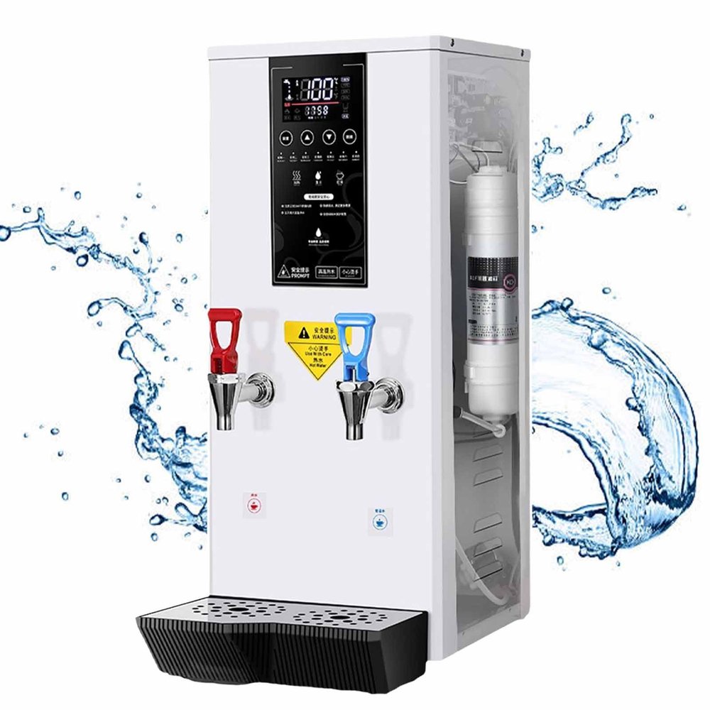 pealiritansemen Automatic Hot Water Dispenser, Multi-Stage Boiler, Digital Temperature Control, Timer Support, Stainless Steel Kettle, White