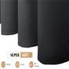 GOUSUN Blackout Curtain, 1-Piece Set, 135 x 165 cm, Opaque, Black view 4