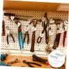 HOMOCONO 4-Piece Stainless Steel Pegboard Tool Holder Set view 3