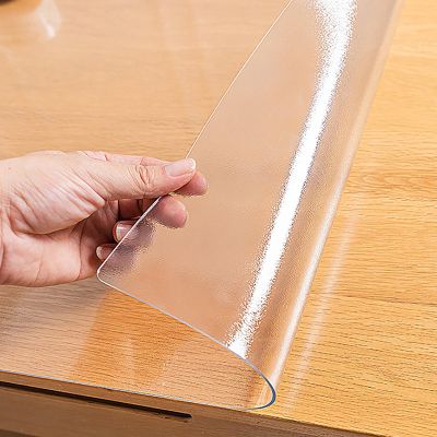 Transparent PVC Desk Mat, 1.5 mm, Non-Slip, Matte, 100 x 190 cm