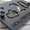 Personalized House Number Sign with Dog Design, Laser-Cut Acrylic view 3