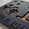 Personalized House Number Sign with Dog Design, Laser-Cut Acrylic view 4