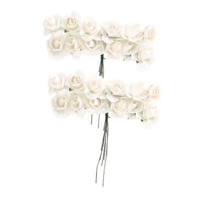 Zerodeko DIY Roses for Crafts, 144 Artificial Paper Roses
