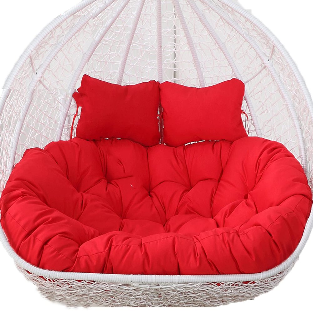 Waterproof 2-Seat Egg Chair Swing Cushion, 140 x 110 cm