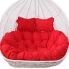 Waterproof 2-Seat Egg Chair Swing Cushion, 140 x 110 cm view 1