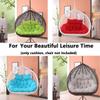 Waterproof 2-Seat Egg Chair Swing Cushion, 140 x 110 cm view 2