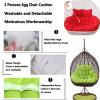 Waterproof 2-Seat Egg Chair Swing Cushion, 140 x 110 cm view 4