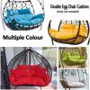 Double Hanging Chair Cushion for Outdoor Use, Patio and Garden, Red view 4