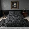 Homemissing Gothic Black Damask Skull Duvet Cover Set, 200 x 200 cm view 2