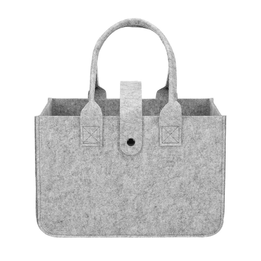 QiXinGYL Felt Tote Bag 10.8L, Felt Shopper Bag, Reusable Shopping Bag