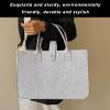QiXinGYL Felt Tote Bag 10.8L, Felt Shopper Bag, Reusable Shopping Bag view 4